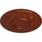 Ekena Millwork Oslo Ceiling Medallion (Fits Canopies up to 10 1/2"), Hand-Painted Firebrick, 28 1/8"OD x 1 3/4"P CM28OSFIF - alternate 2